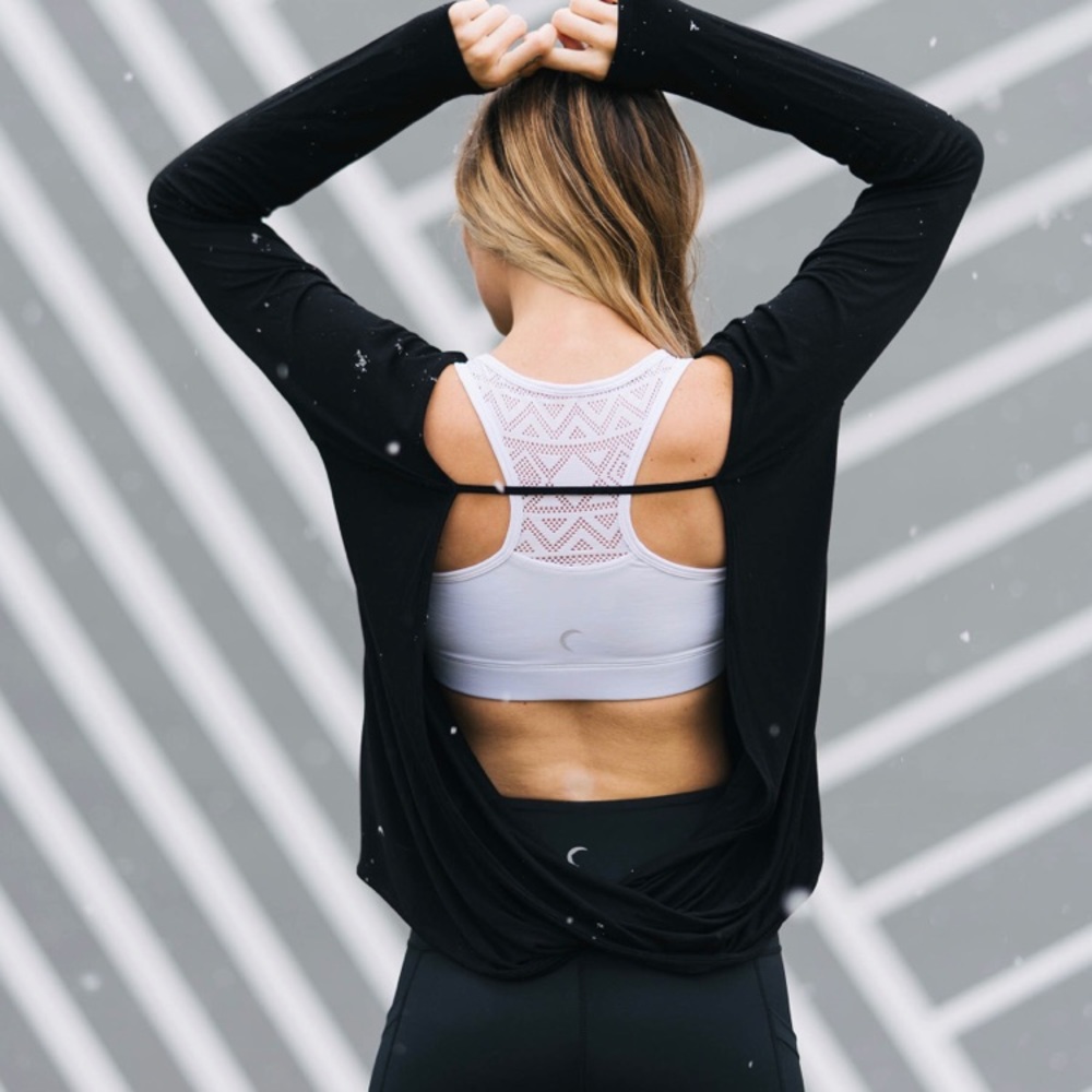 Black Namaste Long sleeve T